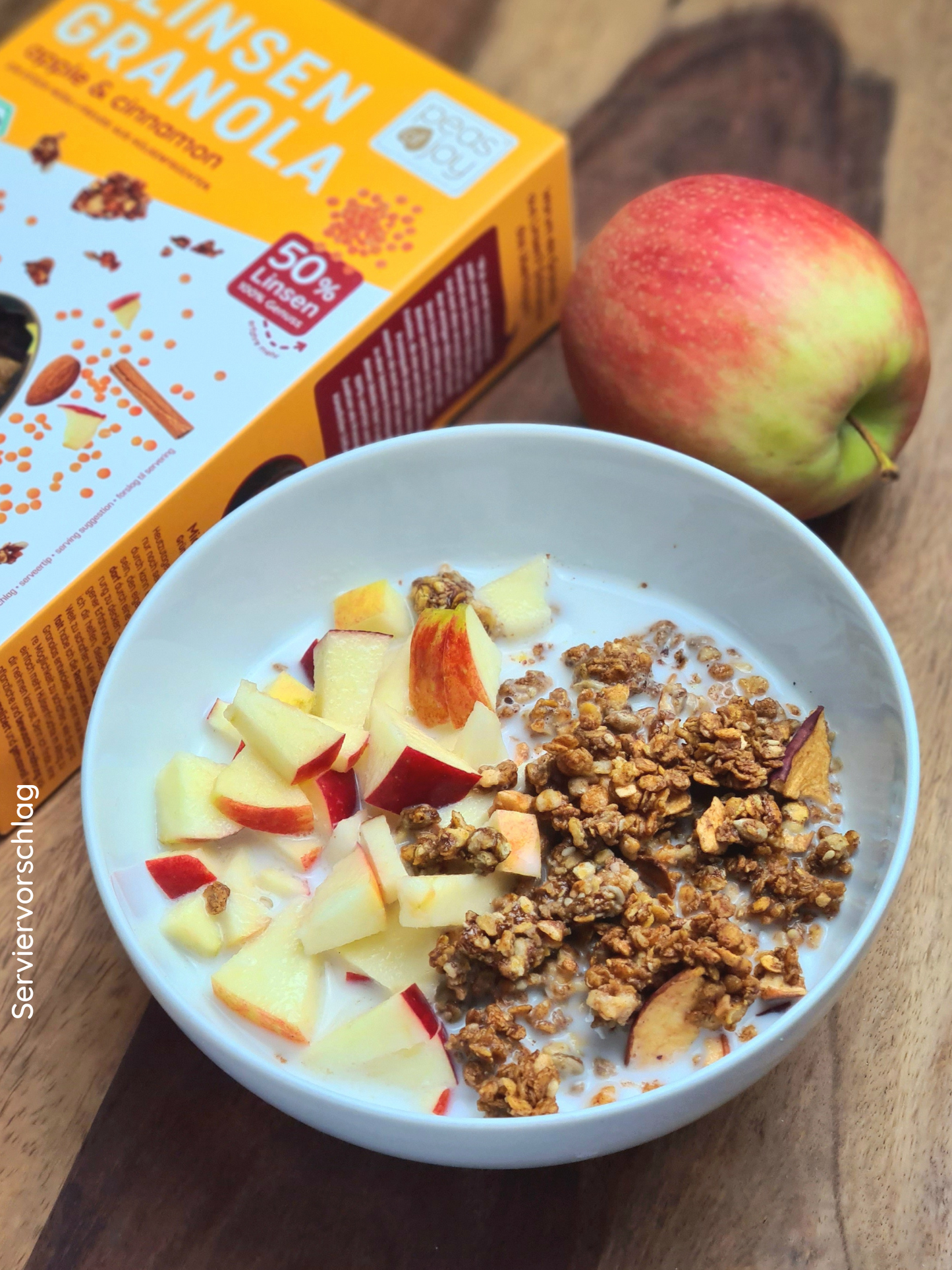 Bio Linsen-Granola apple & cinnamon